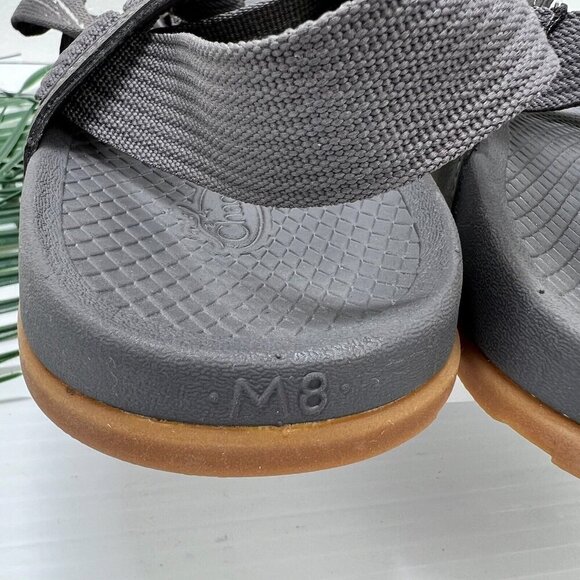 Chaco Women's Gray Lowdown Open Toe Strappy Comfort Sandals Size M8 NWOB - Picture 7 of 8